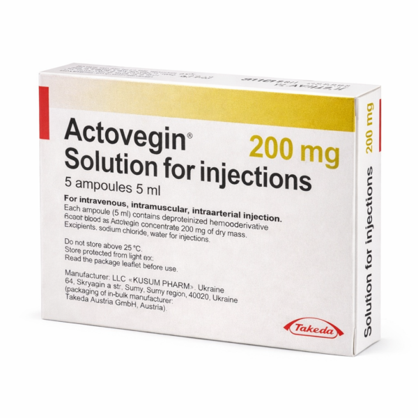 Actovegin 40 mg/ml (200 mg) 5 ampoules × 5 ml