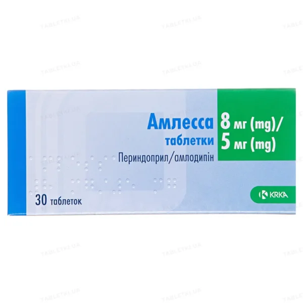 Amlessa 30 tablets 8 mg/5 mg