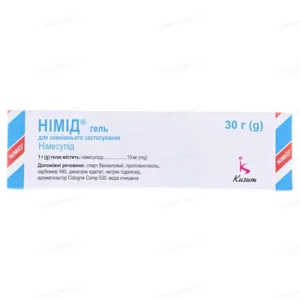 Nimid gel 1% tube 30 g