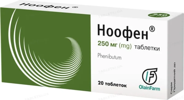 Noofen 20 capsules 250 mg