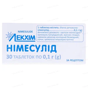 Nimesulide 30 tablets 100 mg