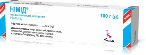 Nimid gel 1% tube 100 g