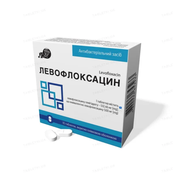 левофлак Levofloxacin 10 tablets 500mg