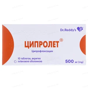 ципролет500 Cyprolet (ciprolet) 500mg 10 tablets